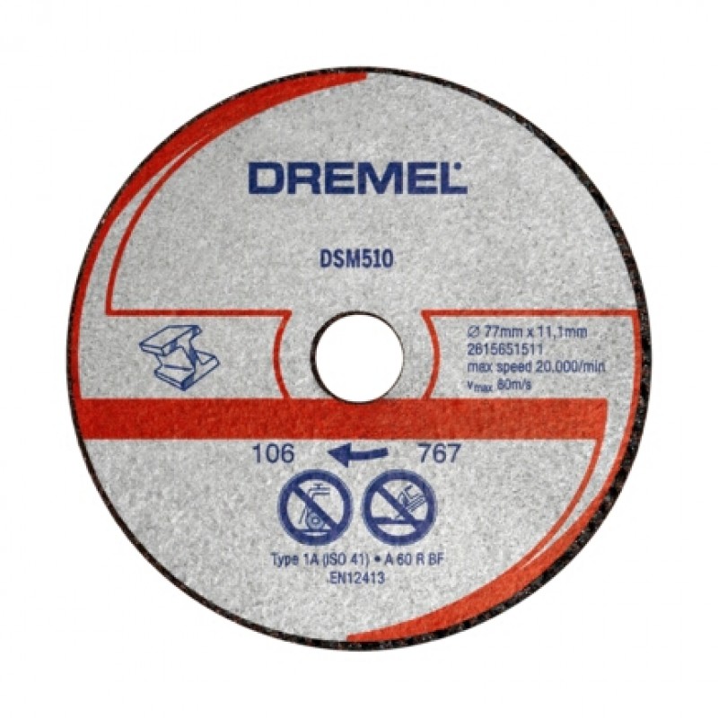 DSM510 - δίσκος κοπής μετάλλου 3τεμ. DREMEL