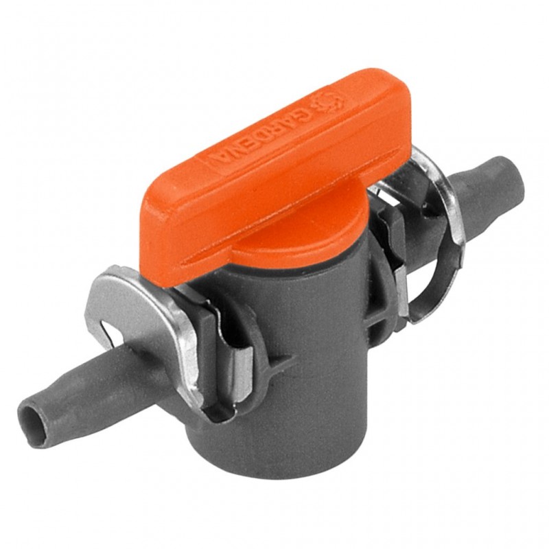 08357-29 Σύνδεσμος Gardena Micro-Drip 4,6mm Με Βάνα