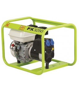 PX3250 Ηλεκτρο - Γεννήτρια Βενζίνης 1-Φασική 2,3 kVA με Χειρόμιζα και χειροκίνητο πίνακα ελέγχου Honda GP160 PRAMAC